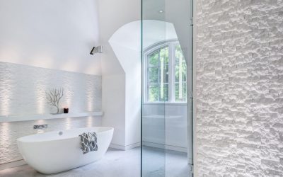 open concept bathroom design